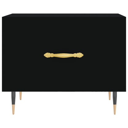Coffee Tables 2 pcs Black 50x50x40 cm Engineered Wood