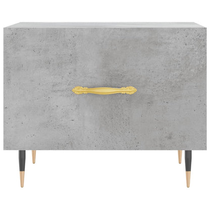 Coffee Tables 2 pcs Concrete Grey 50x50x40 cm Engineered Wood