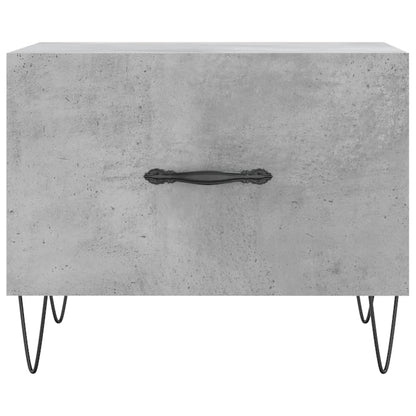 Coffee Tables 2 pcs Concrete Grey 50x50x40 cm Engineered Wood