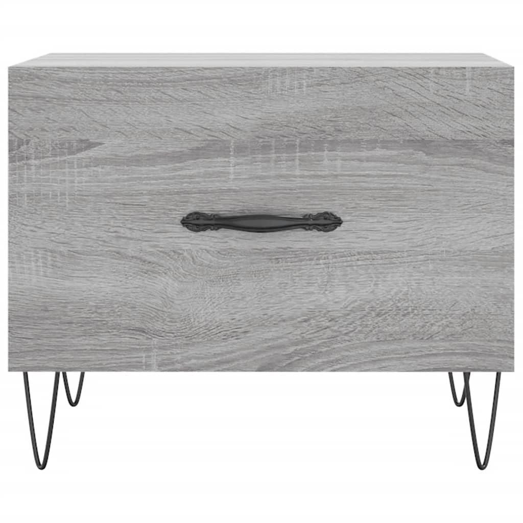 Coffee Table Grey Sonoma 50x50x40 cm Engineered Wood