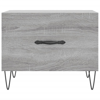 Coffee Table Grey Sonoma 50x50x40 cm Engineered Wood