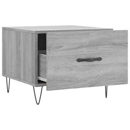 Coffee Table Grey Sonoma 50x50x40 cm Engineered Wood