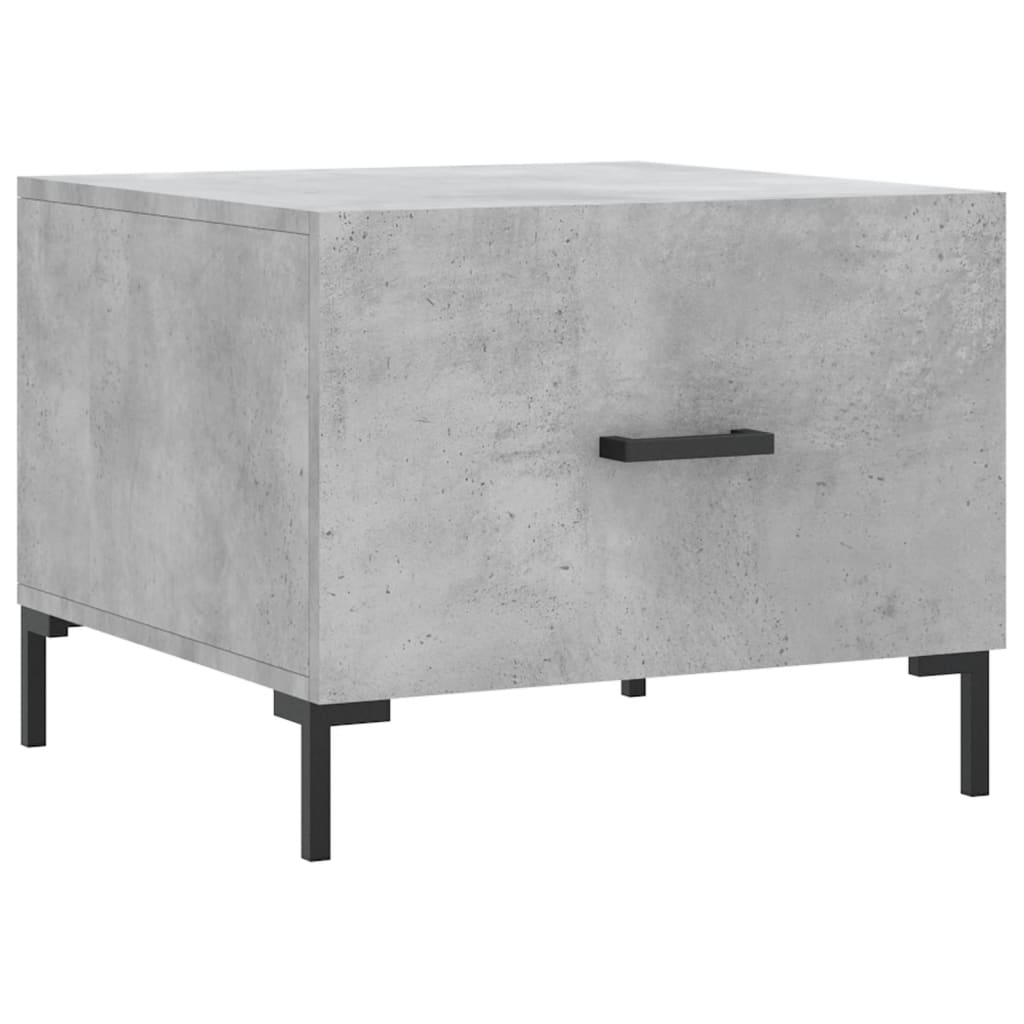 Coffee Table Concrete Grey 50x50x40 cm Engineered Wood