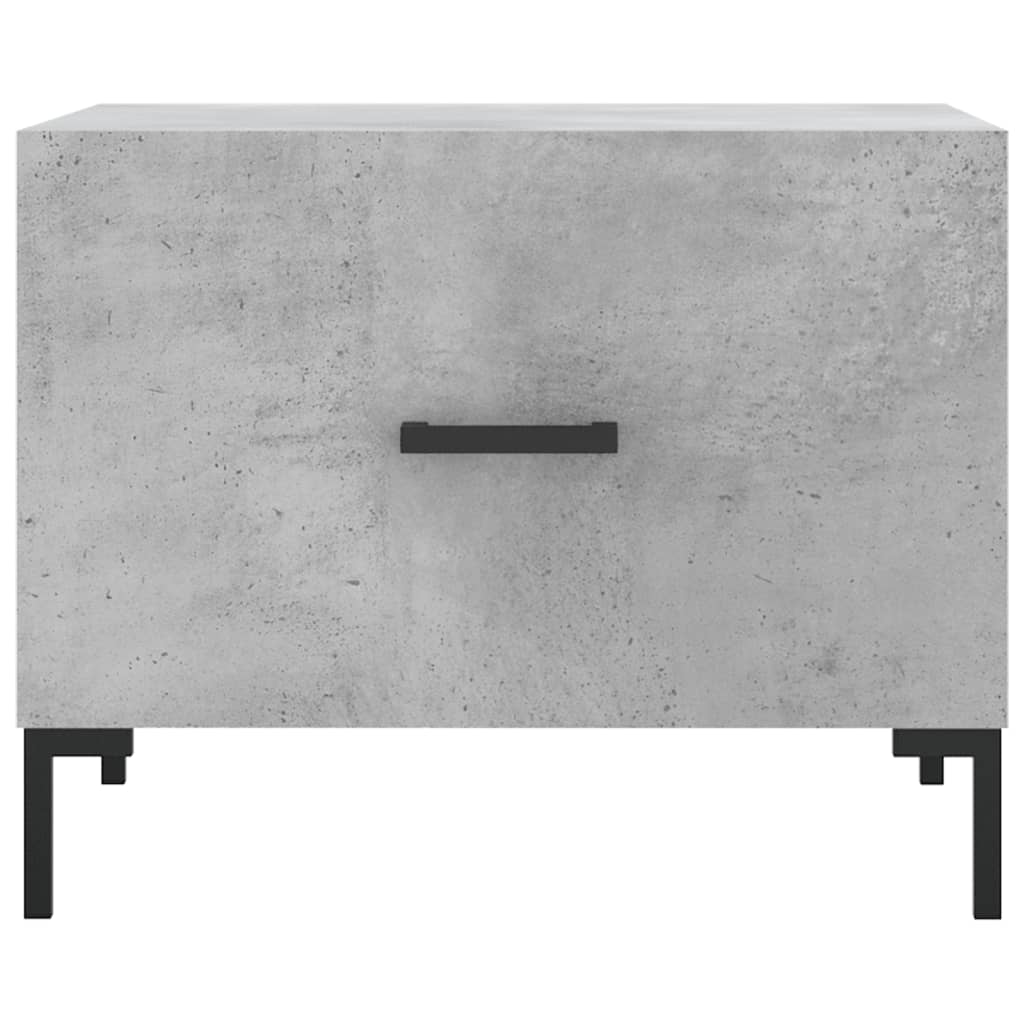 Coffee Table Concrete Grey 50x50x40 cm Engineered Wood