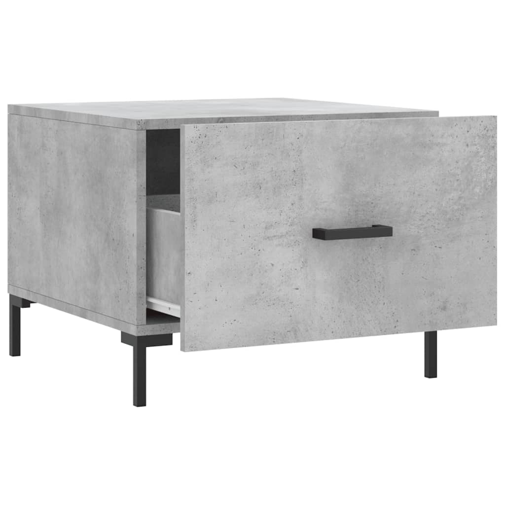 Coffee Table Concrete Grey 50x50x40 cm Engineered Wood