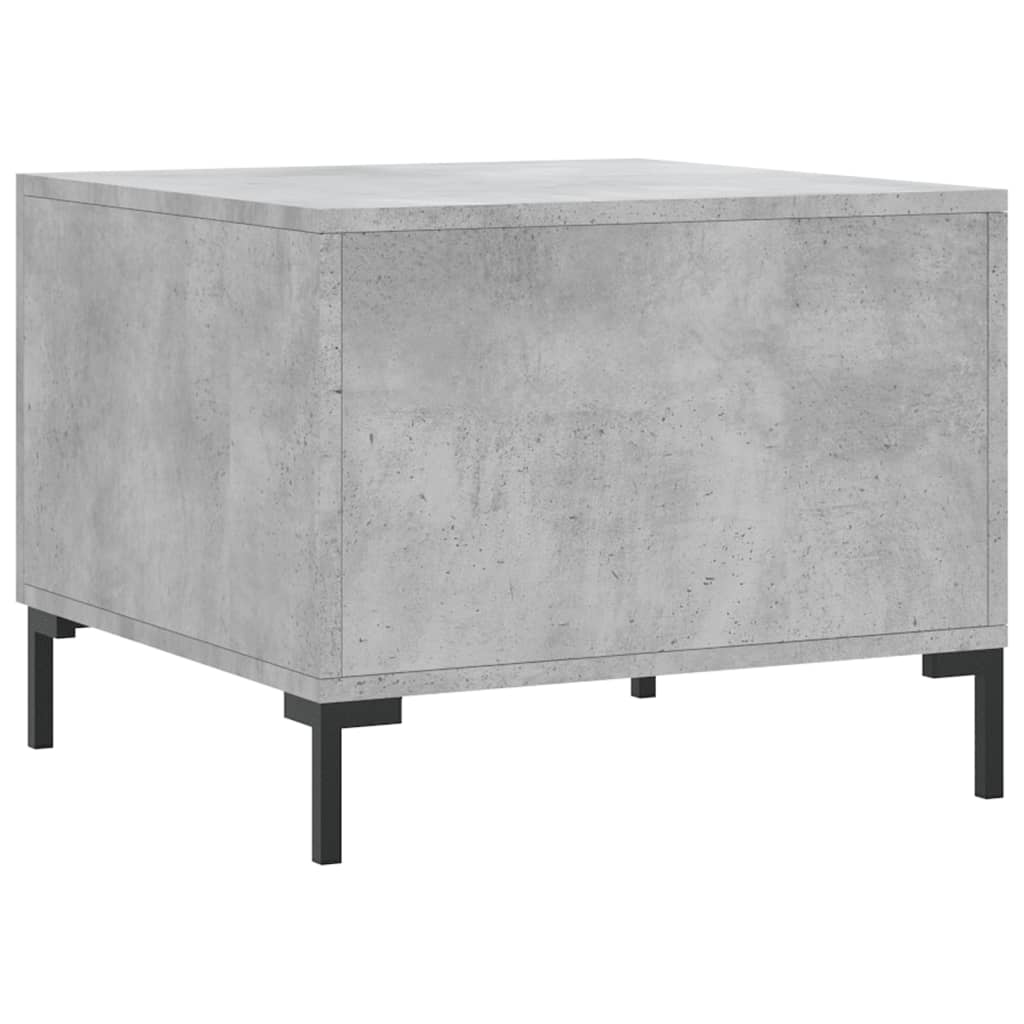 Coffee Table Concrete Grey 50x50x40 cm Engineered Wood