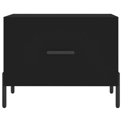 Coffee Tables 2 pcs Black 50x50x40 cm Engineered Wood