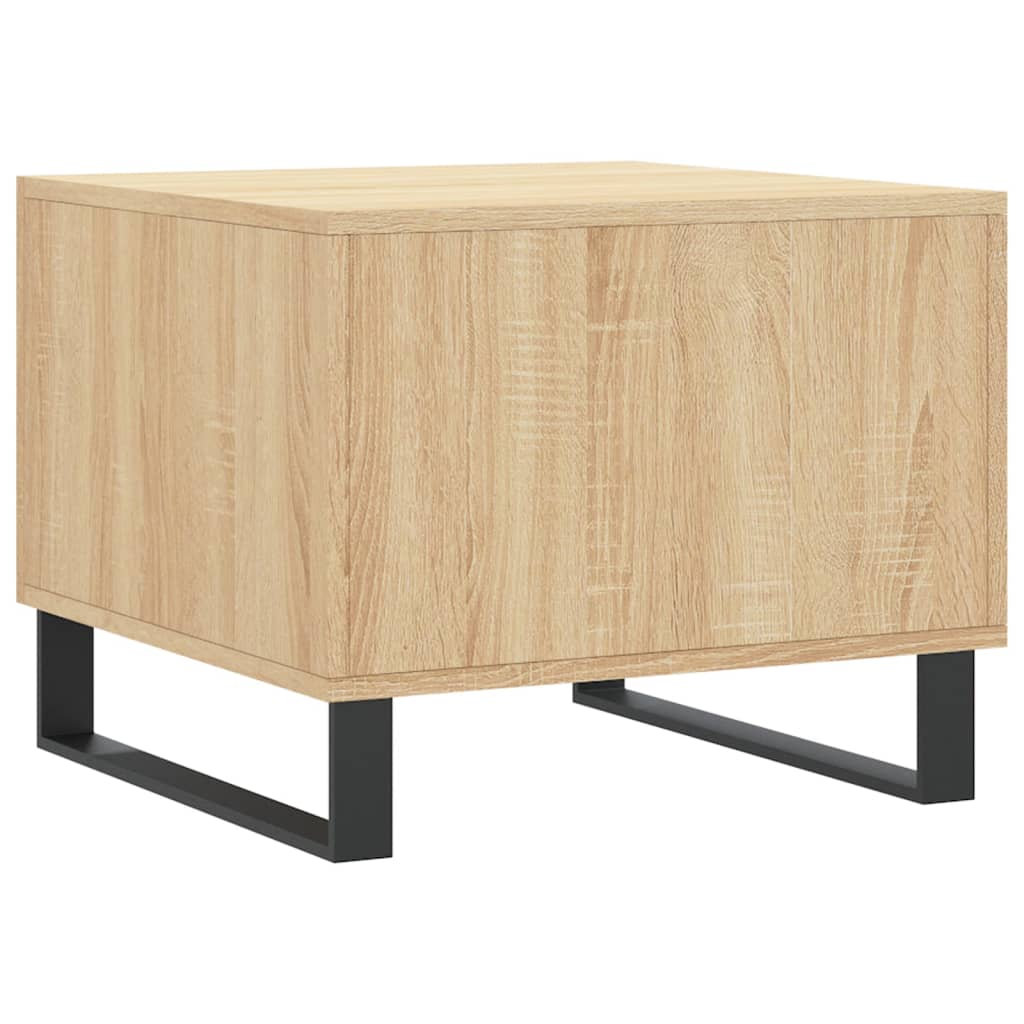 Coffee Table Sonoma Oak 50x50x40 cm Engineered Wood