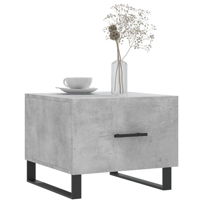 Coffee Table Concrete Grey 50x50x40 cm Engineered Wood