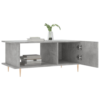 Coffee Table Concrete Grey 90x50x40 cm Engineered Wood