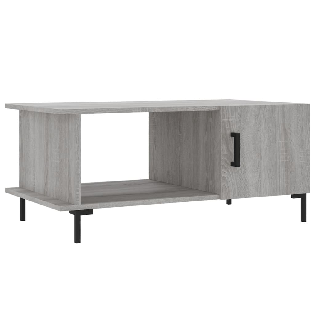 Coffee Table Grey Sonoma 90x50x40 cm Engineered Wood