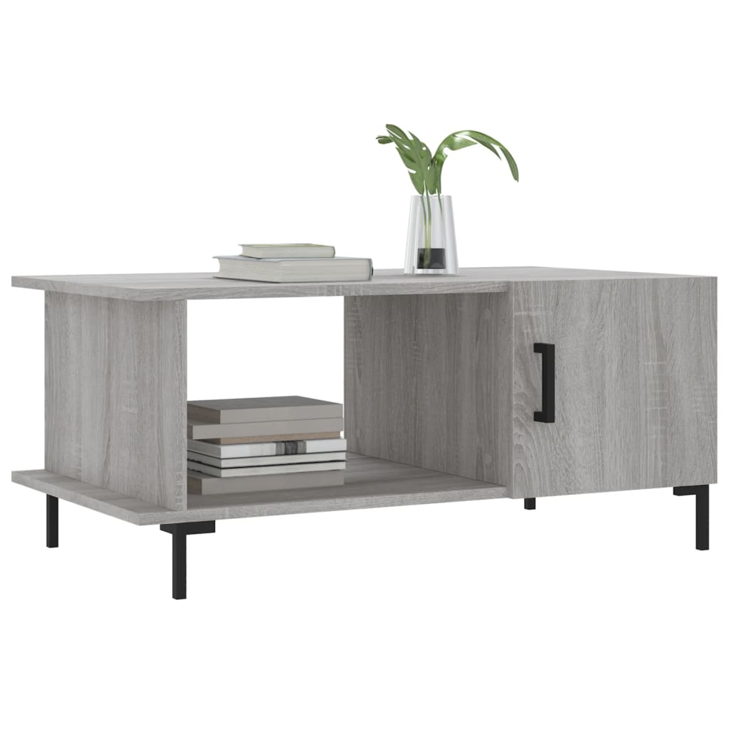 Coffee Table Grey Sonoma 90x50x40 cm Engineered Wood