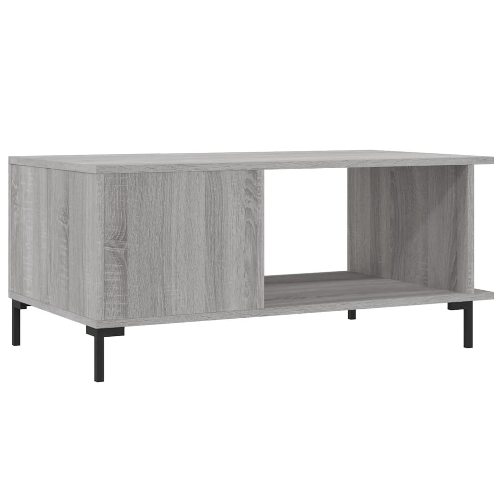 Coffee Table Grey Sonoma 90x50x40 cm Engineered Wood