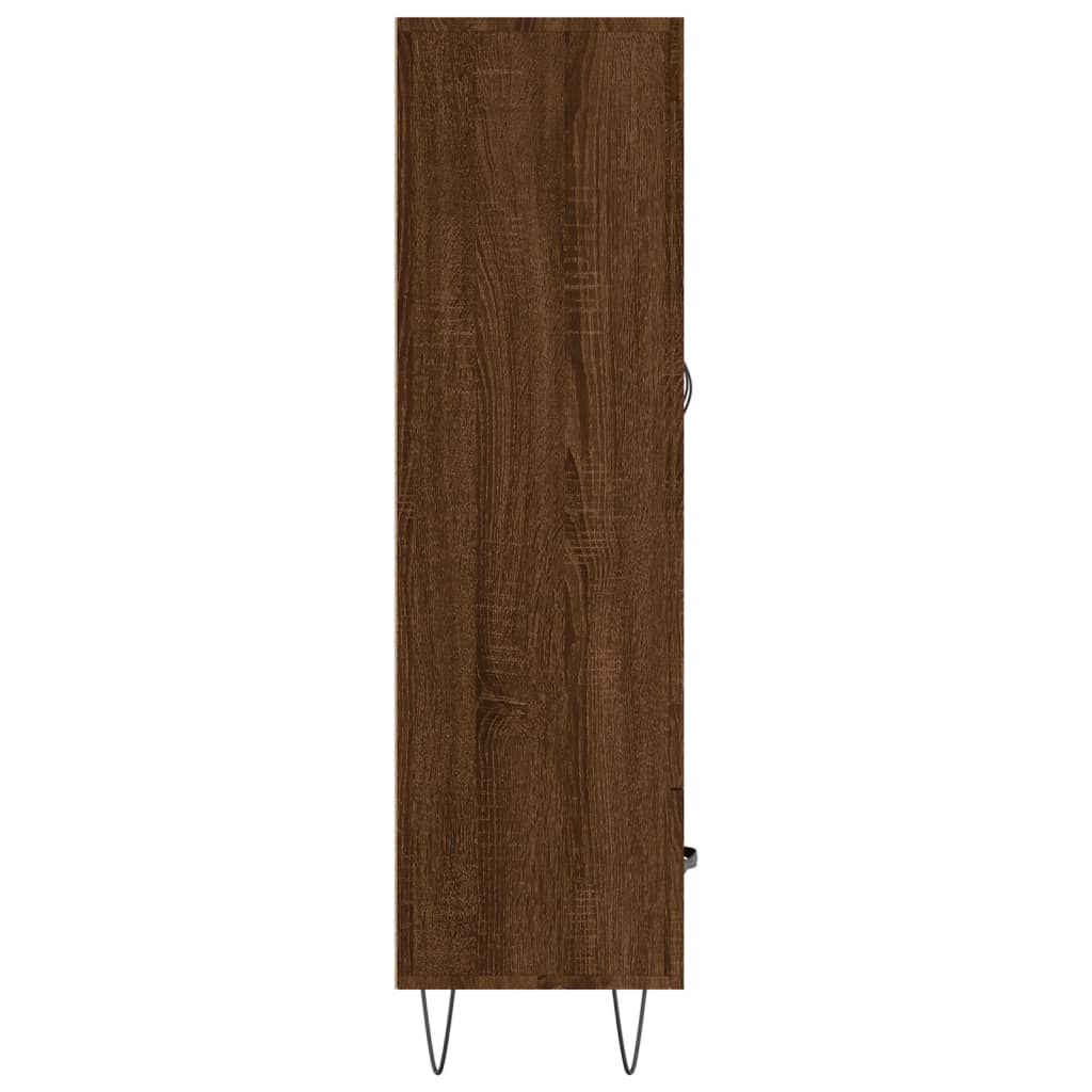 Highboard Brown Oak 69.5x31x115 cm Engineered Wood