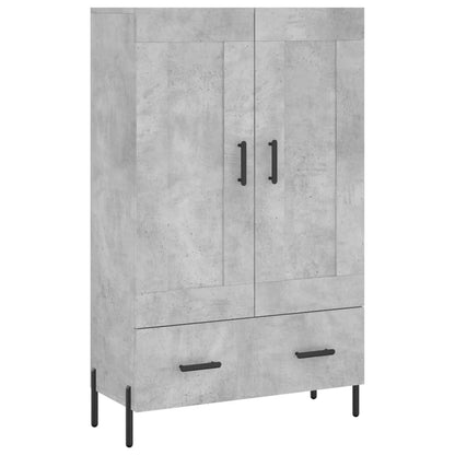 Highboard Concrete Grey 69.5x31x115 cm Engineered Wood