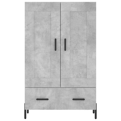 Highboard Concrete Grey 69.5x31x115 cm Engineered Wood