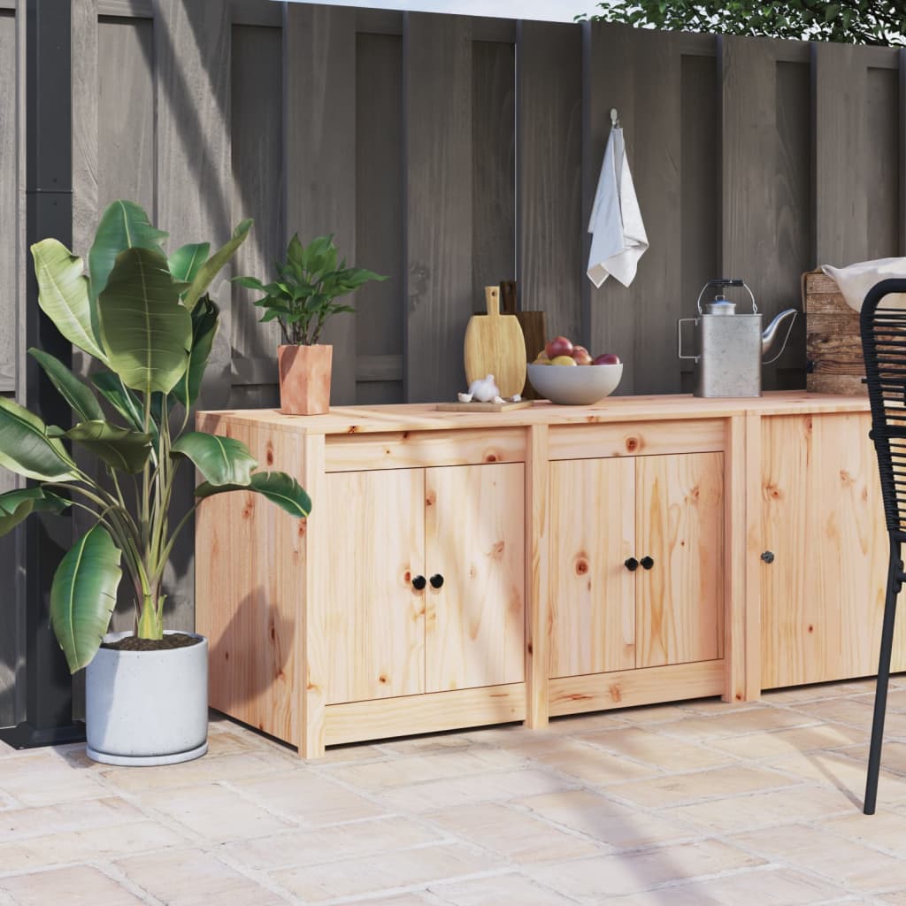 Outdoor Kitchen Cabinet 106x55x64 cm Solid Wood Pine