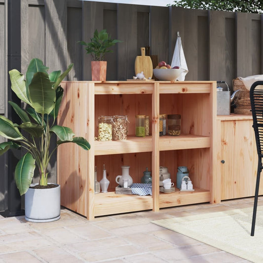 Outdoor Kitchen Cabinet 106x55x92 cm Solid Wood Pine