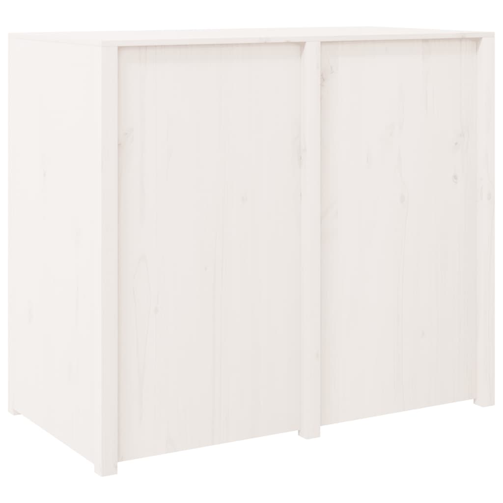 Outdoor Kitchen Cabinet White 106x55x92 cm Solid Wood Pine