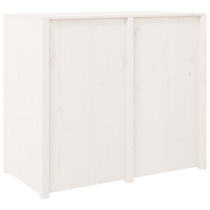 Outdoor Kitchen Cabinet White 106x55x92 cm Solid Wood Pine