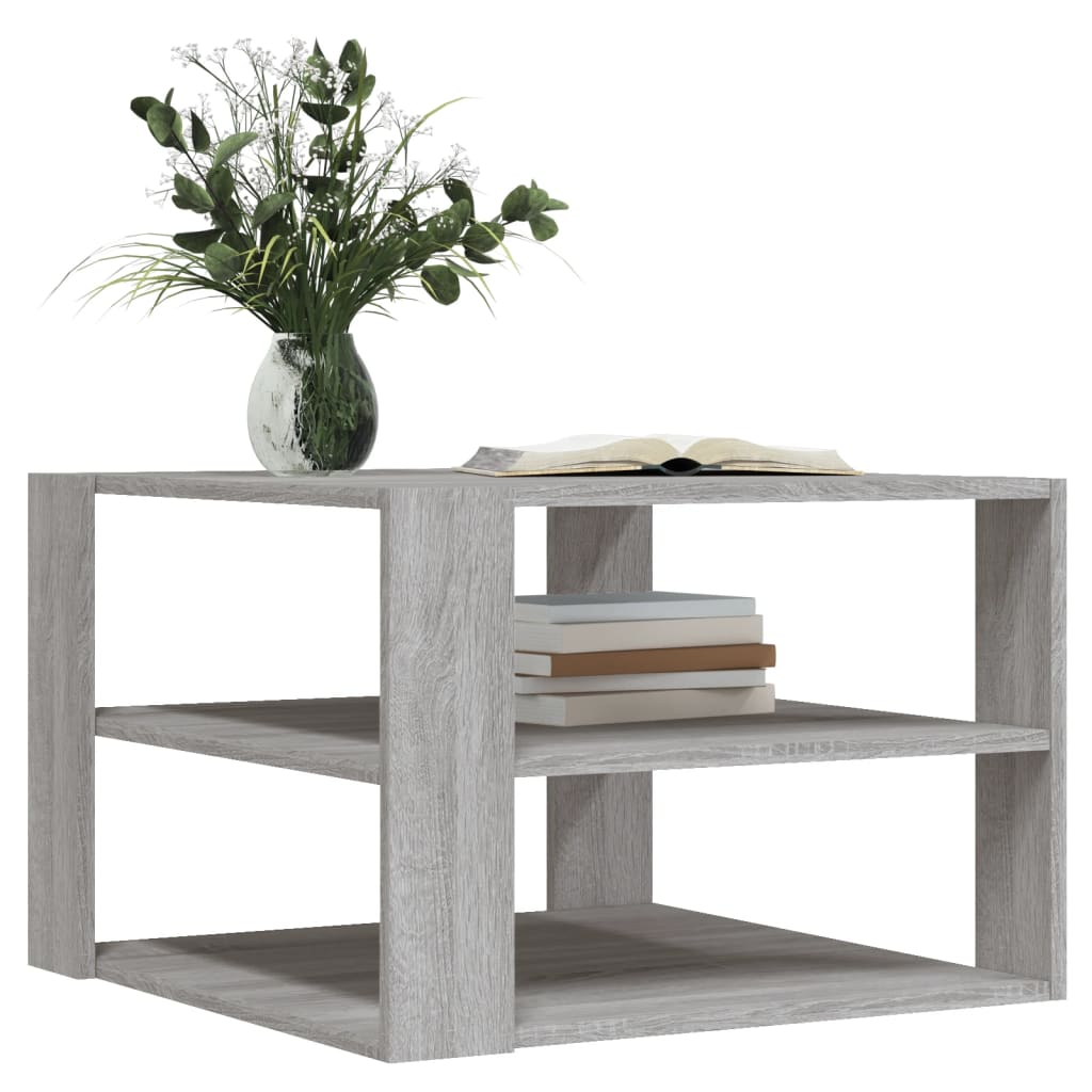 Coffee Table Grey Sonoma 59.5x59.5x40 cm Engineered Wood