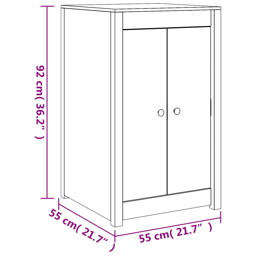 Outdoor Kitchen Cabinet White Solid Wood Pine