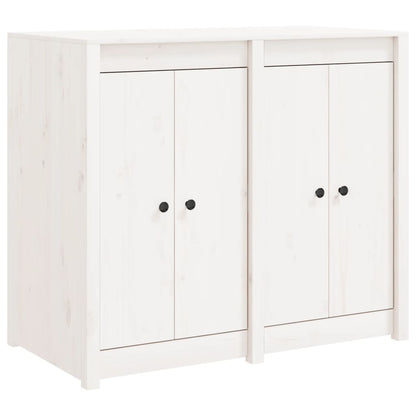 Outdoor Kitchen Cabinet White Solid Wood Pine