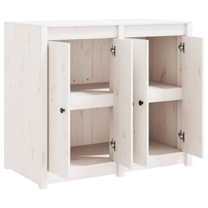 Outdoor Kitchen Cabinet White Solid Wood Pine