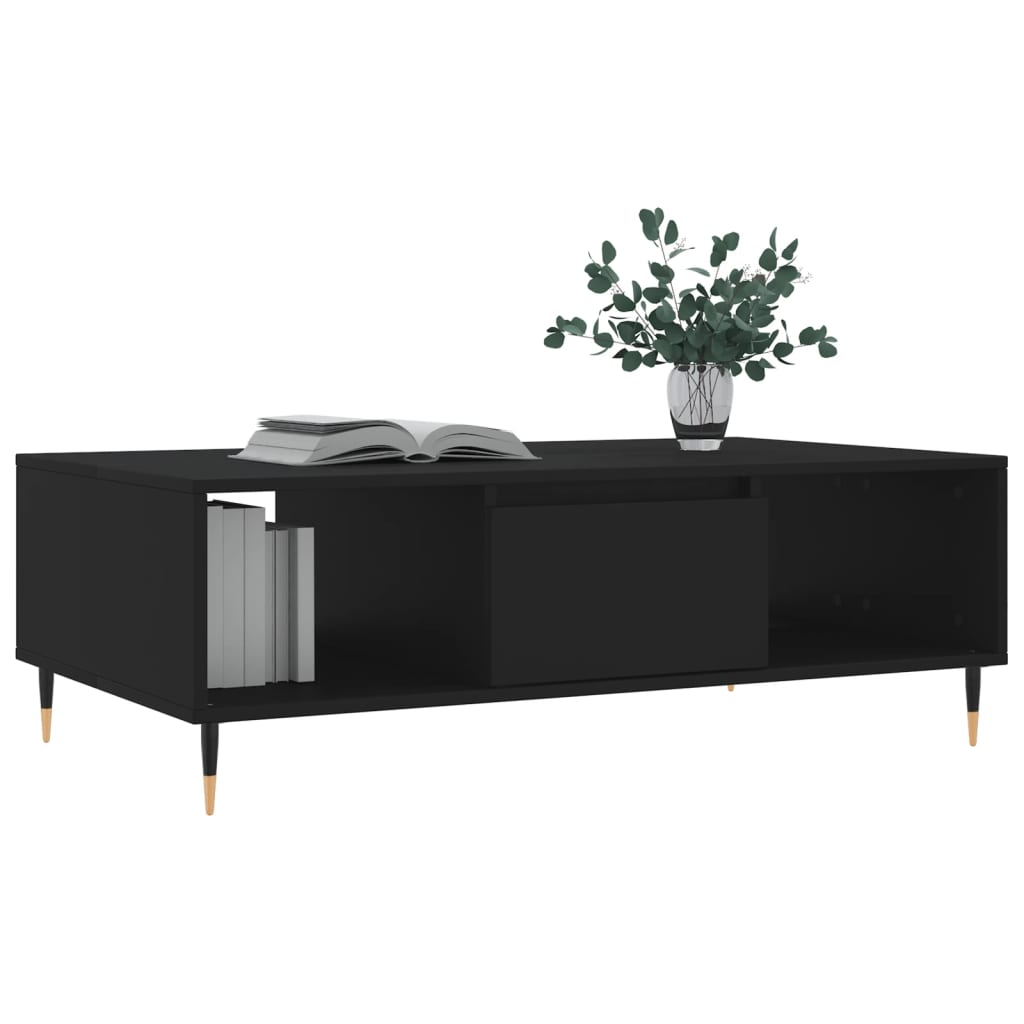 Coffee Table Black 104x60x35 cm Engineered Wood