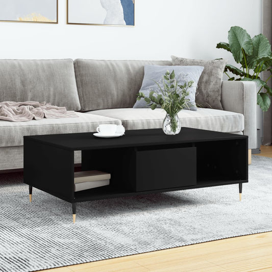 Coffee Table Black 104x60x35 cm Engineered Wood