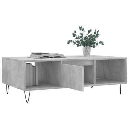 Coffee Table Concrete Grey 104x60x35 cm Engineered Wood