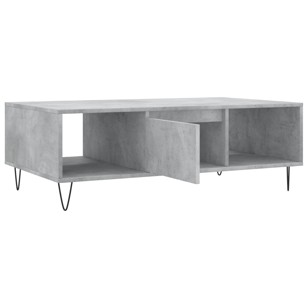 Coffee Table Concrete Grey 104x60x35 cm Engineered Wood