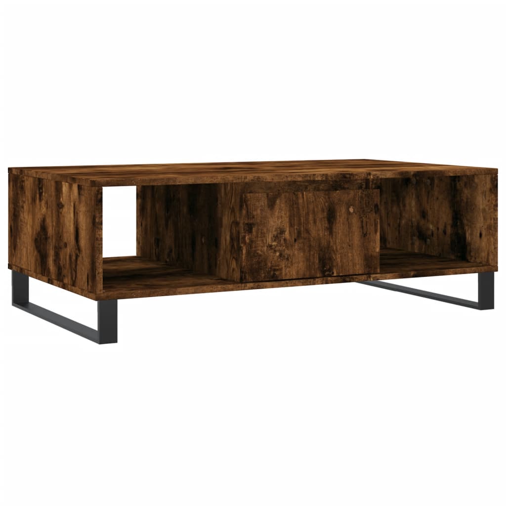 Coffee Table Smoked Oak 104x60x35 cm Engineered Wood