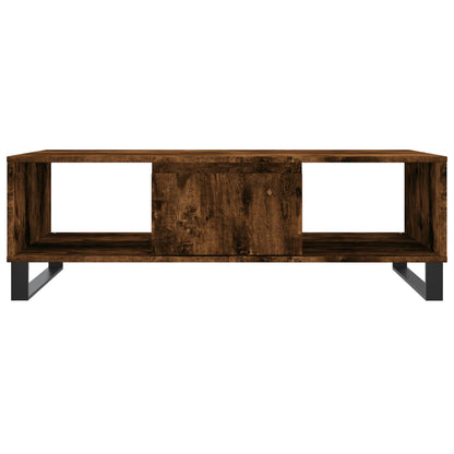 Coffee Table Smoked Oak 104x60x35 cm Engineered Wood