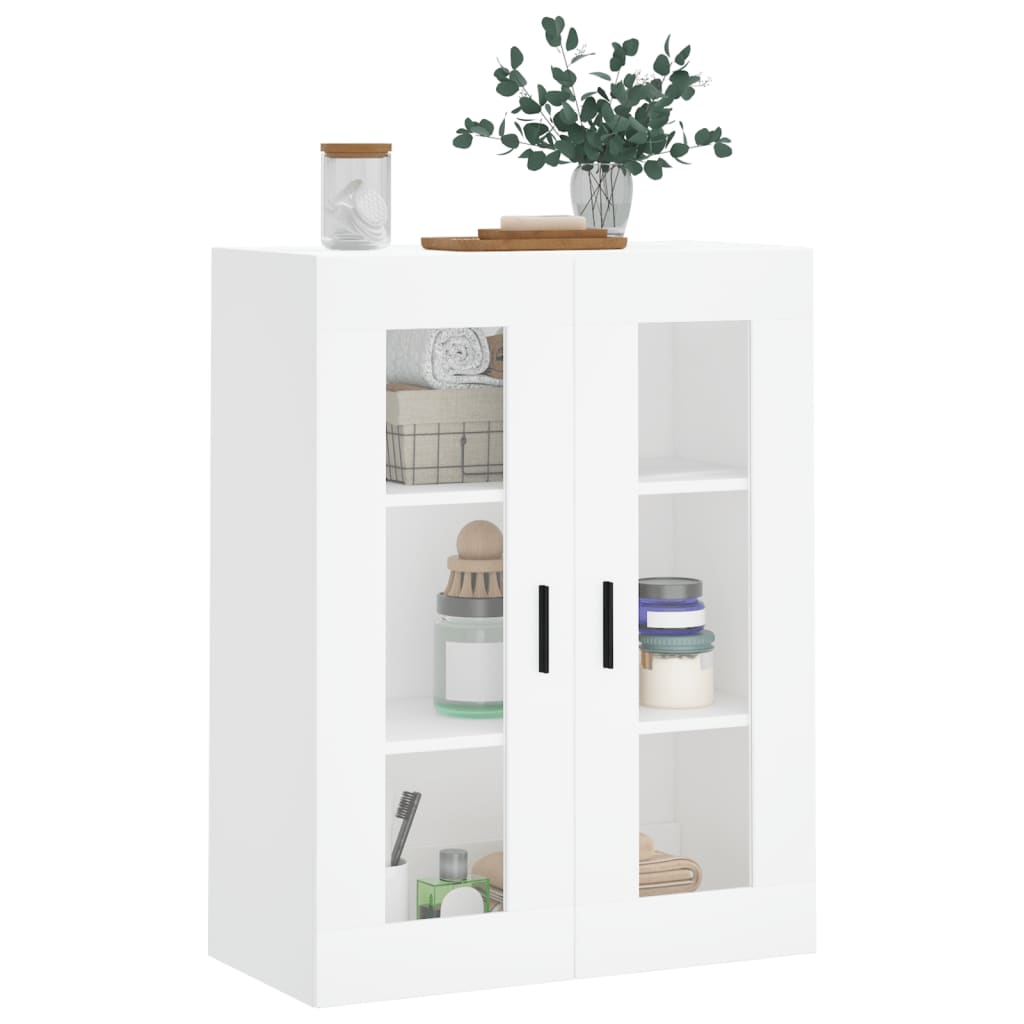 Wall Mounted Cabinet White 69.5x34x90 cm