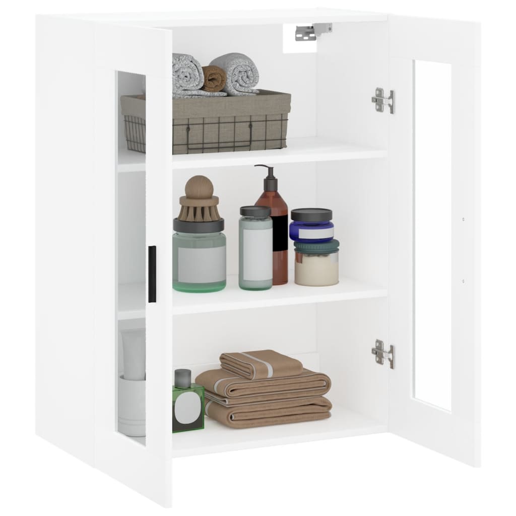 Wall Mounted Cabinet White 69.5x34x90 cm