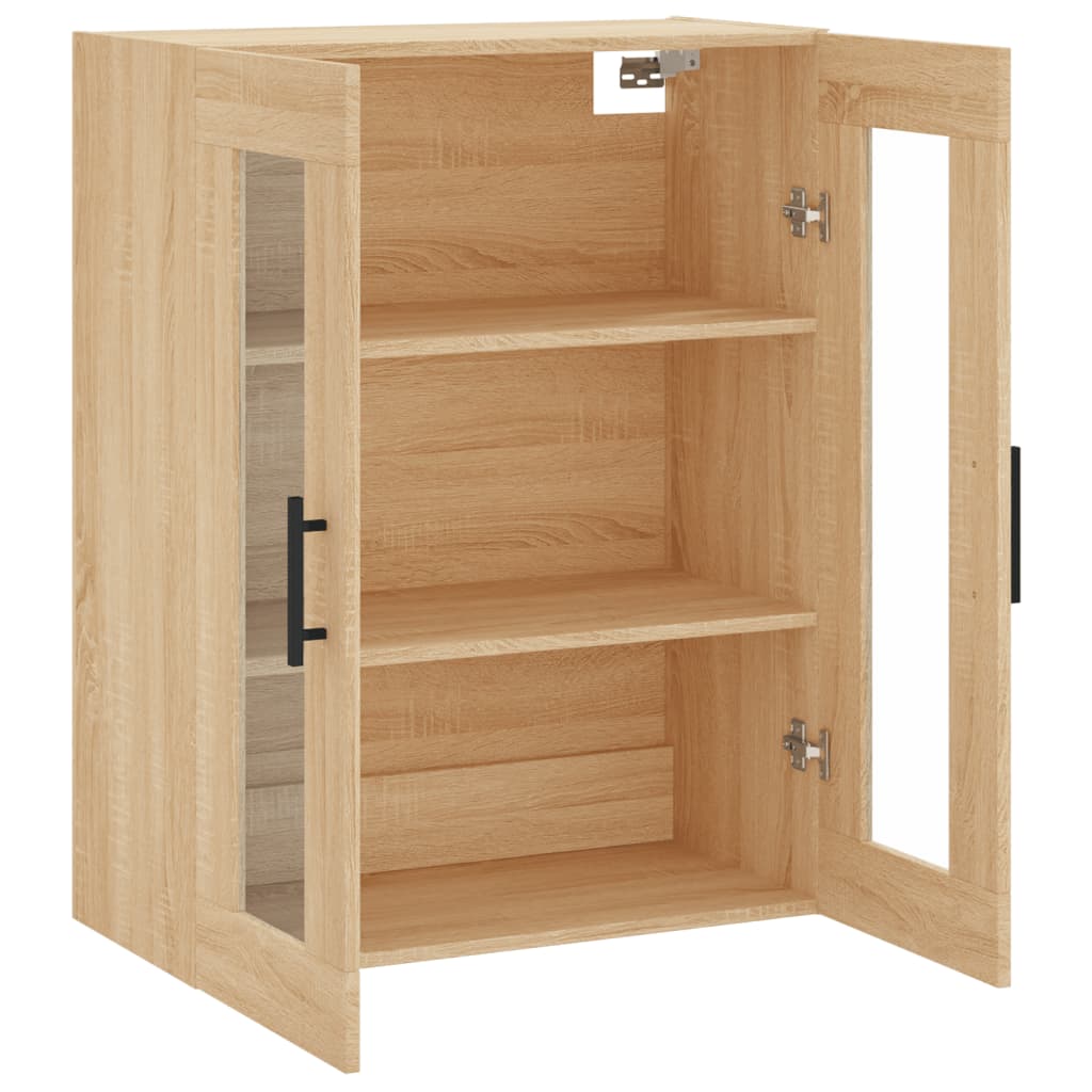 Wall Mounted Cabinet Sonoma Oak 69.5x34x90 cm