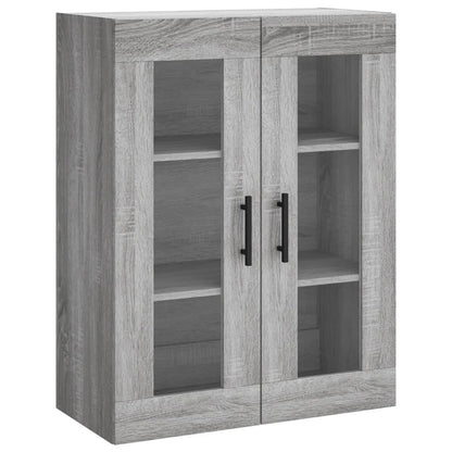 Wall Mounted Cabinet Grey Sonoma 69.5x34x90 cm