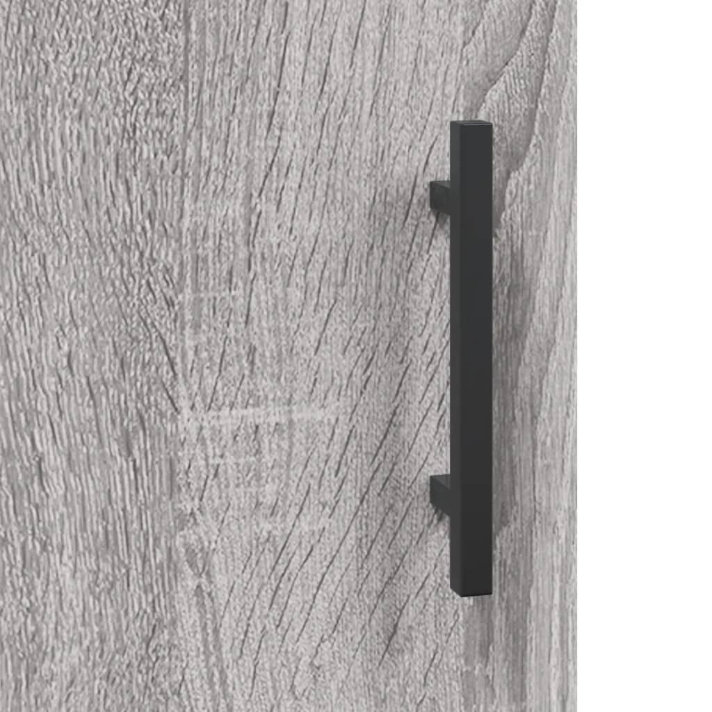 Wall Mounted Cabinet Grey Sonoma 69.5x34x90 cm