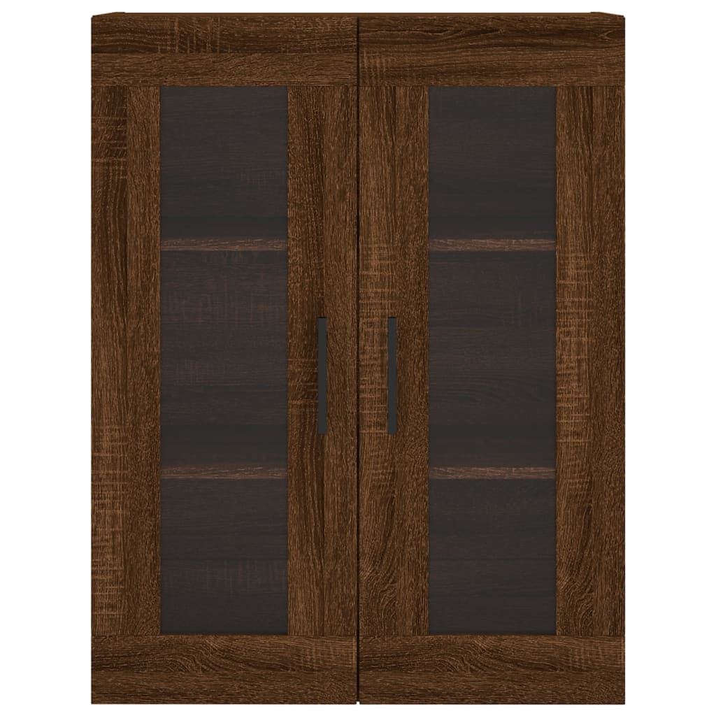 Wall Mounted Cabinet Brown Oak 69.5x34x90 cm