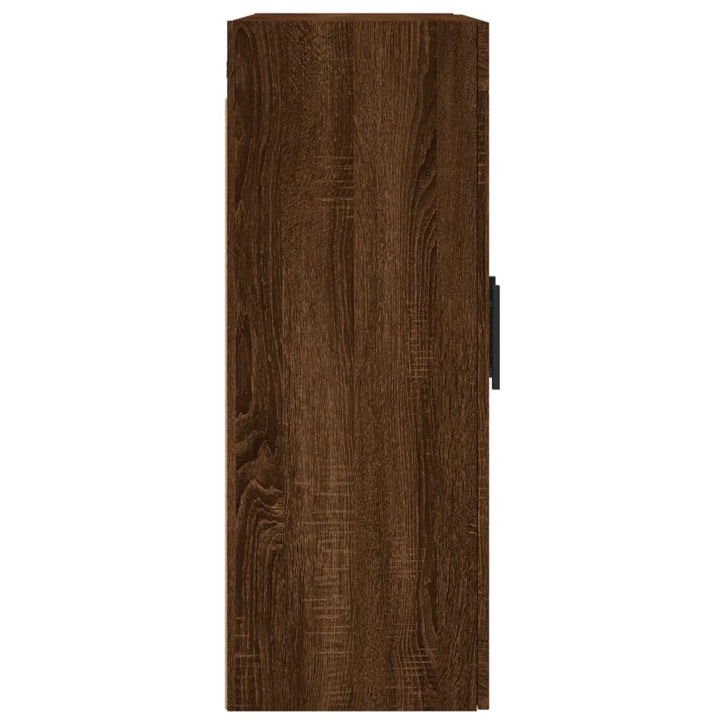 Wall Mounted Cabinet Brown Oak 69.5x34x90 cm