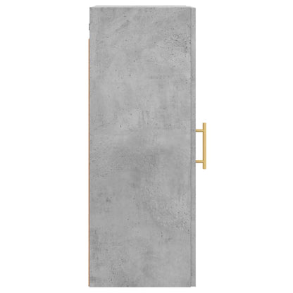 Wall Mounted Cabinet Concrete Grey 34.5x34x90 cm