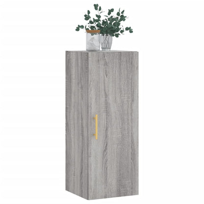 Wall Mounted Cabinet Grey Sonoma 34.5x34x90 cm