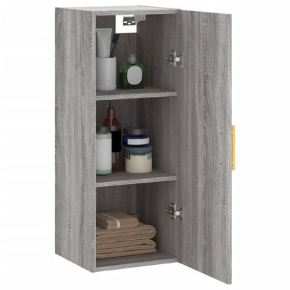 Wall Mounted Cabinet Grey Sonoma 34.5x34x90 cm