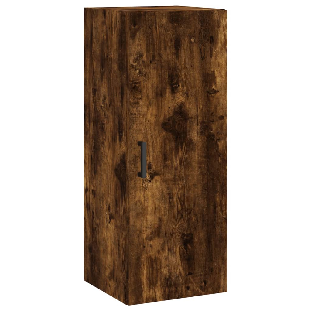 Wall Mounted Cabinet Smoked Oak 34.5x34x90 cm