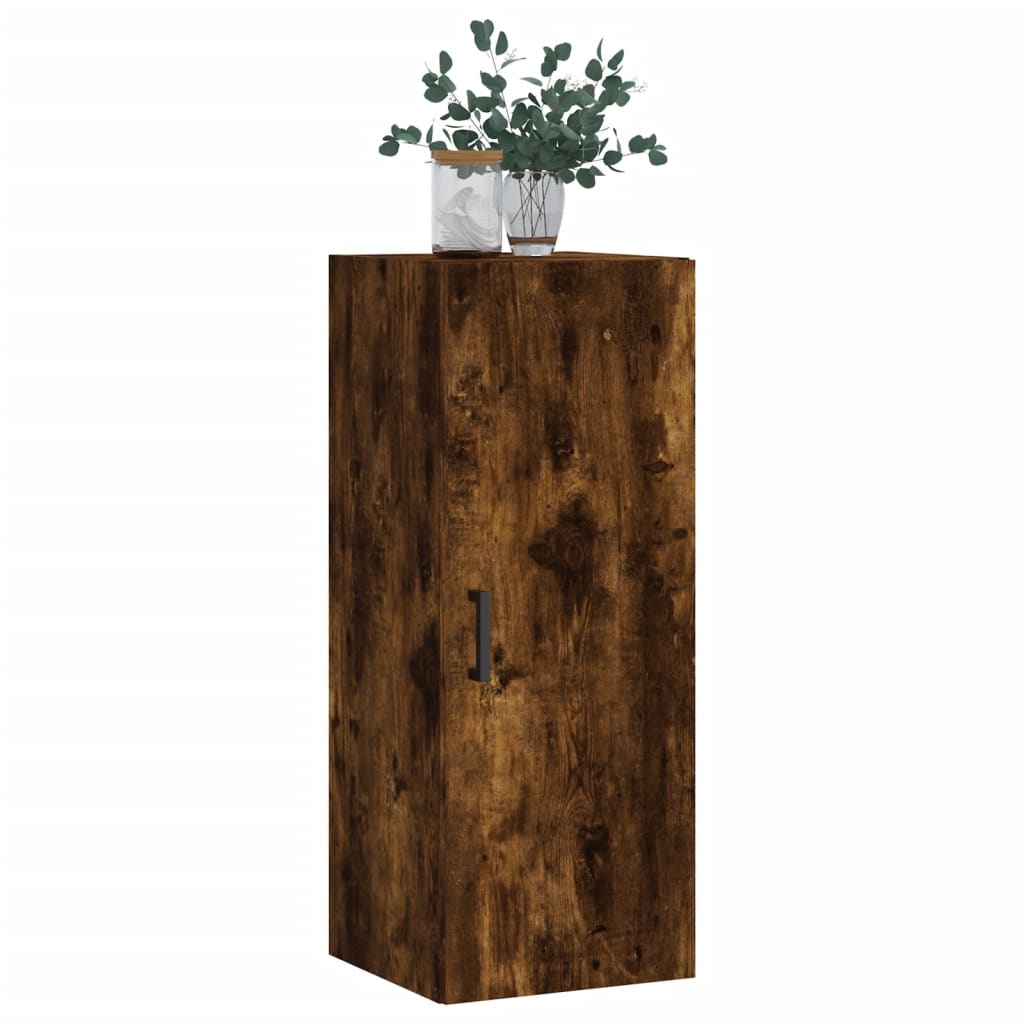 Wall Mounted Cabinet Smoked Oak 34.5x34x90 cm