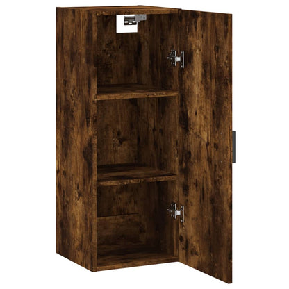 Wall Mounted Cabinet Smoked Oak 34.5x34x90 cm