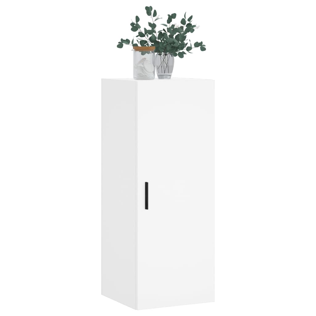 Wall Mounted Cabinet White 34.5x34x90 cm