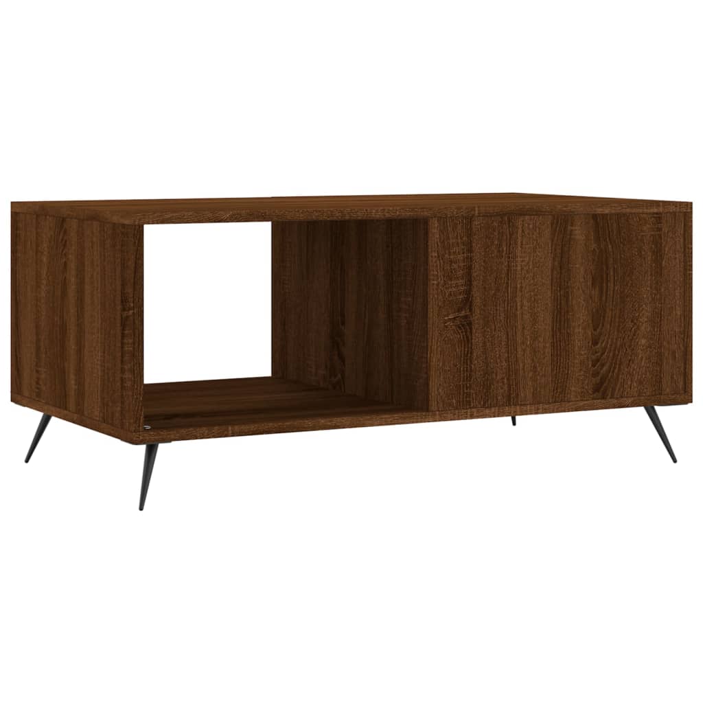 Coffee Table Brown Oak 90x50x40 cm Engineered Wood