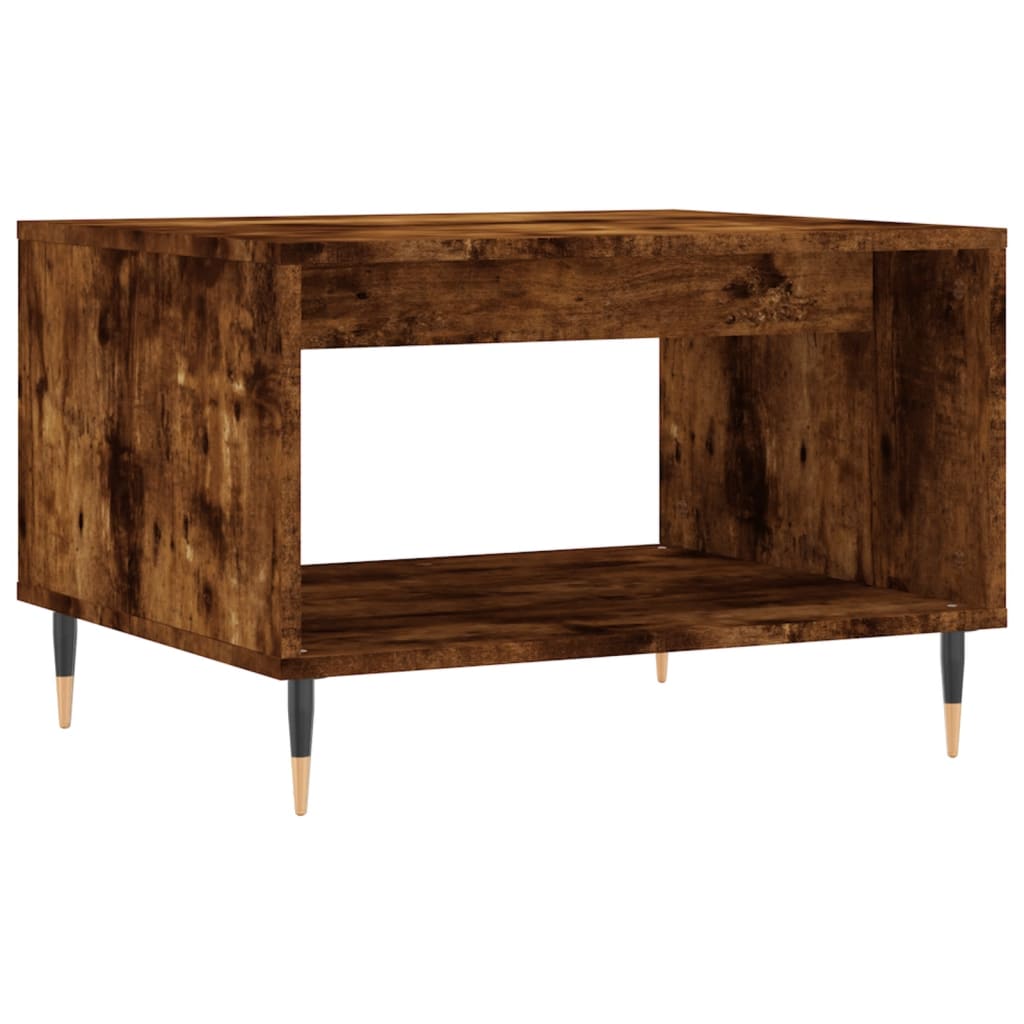 Coffee Table Brown Oak 60x50x40 cm Engineered Wood